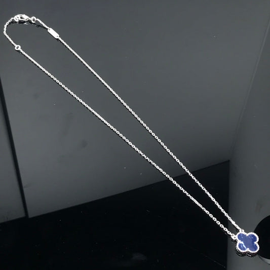 [⭐Clover Jewelry]CLOVER PIETERSITE SILVER LONG NECKLACE