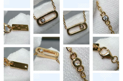 [⭐Clover Jewelry]MOVE UNO DIAMOND NECKLACE