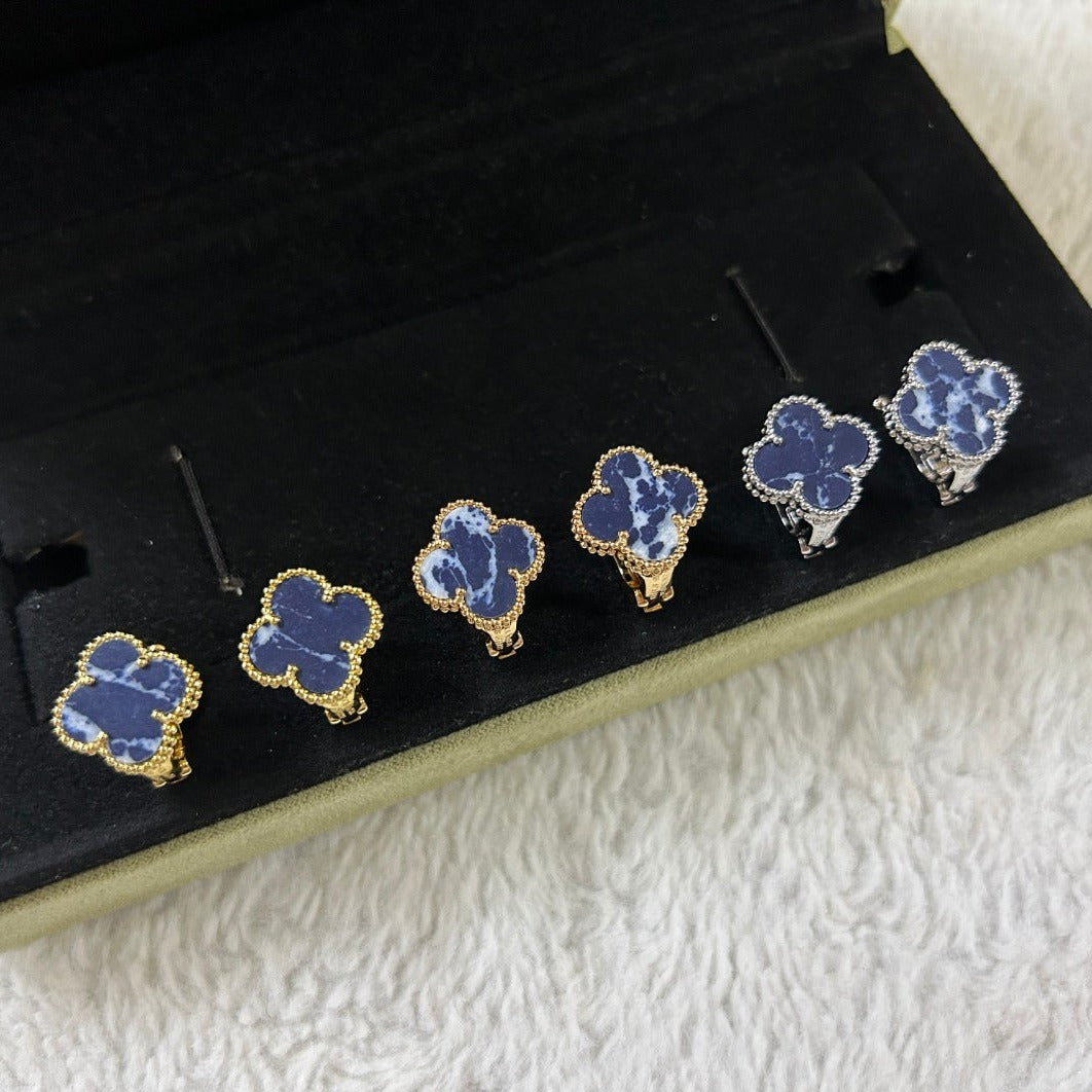 [⭐Clover Jewelry]CLOVER PIETERSITE MEDIUM STUD EARRINGS