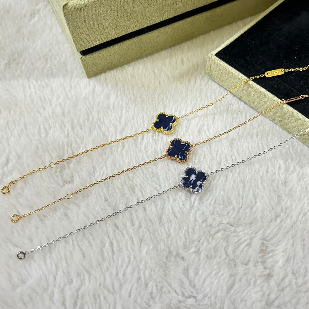 [⭐Clover Jewelry]CLOVER 1 MOTIF PIETERSITE BRACELET