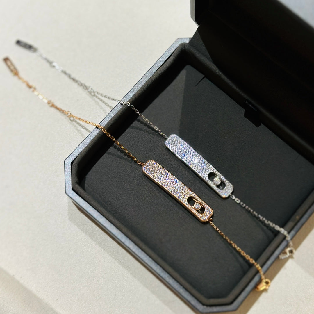 [⭐Clover Jewelry]MOVE CLASSIQUE DIAMOND PAVED BRACELET