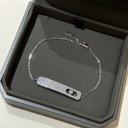 [⭐Clover Jewelry]MOVE CLASSIQUE DIAMOND PAVED BRACELET