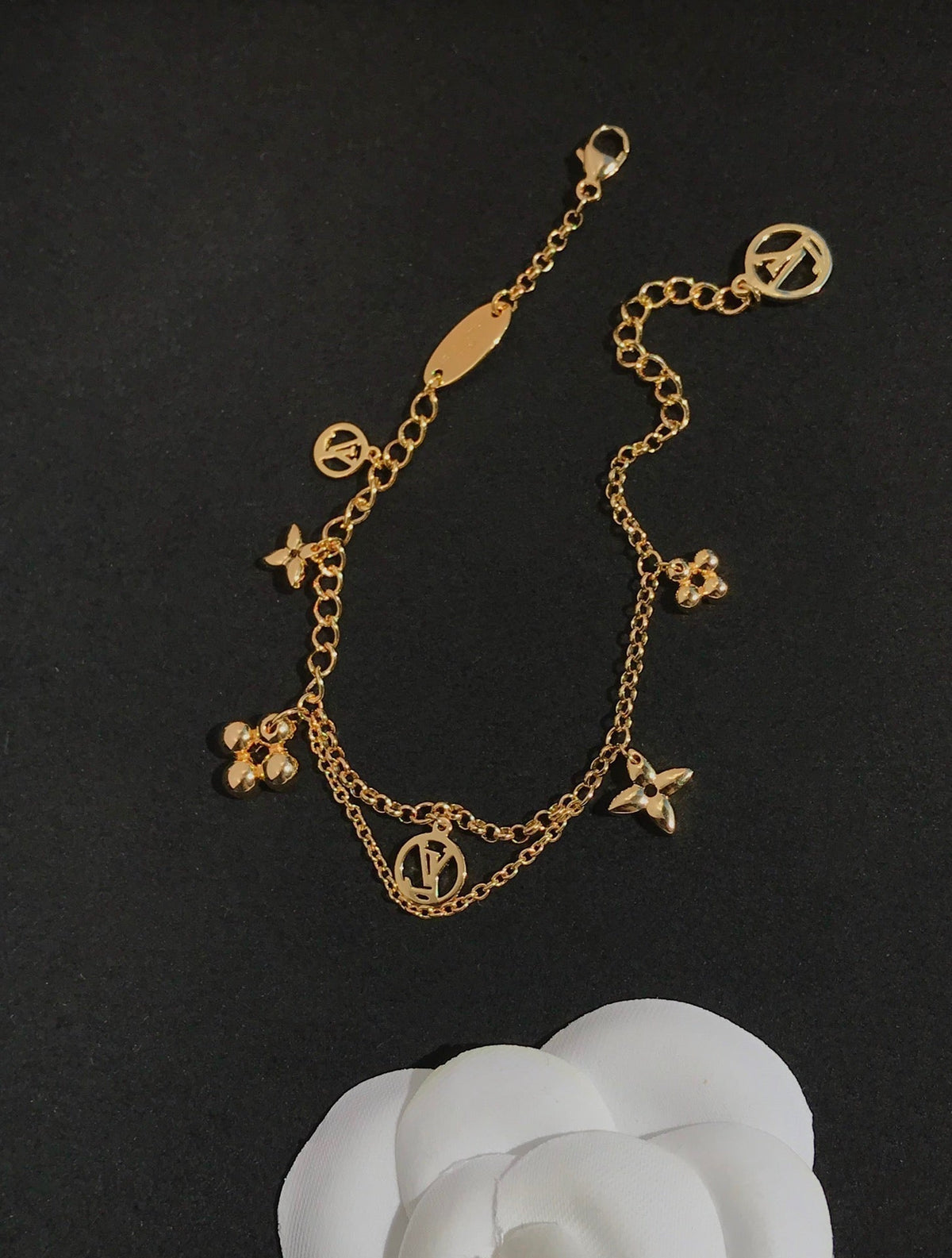 [⭐Clover Jewelry]BLOOMING PINK GOLD MOP BRACELET