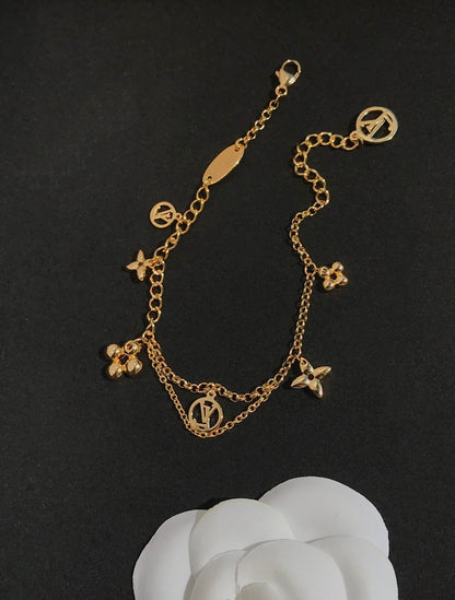 [⭐Clover Jewelry]BLOOMING PINK GOLD MOP BRACELET