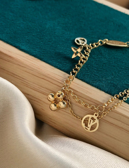 [⭐Clover Jewelry]BLOOMING PINK GOLD MOP BRACELET