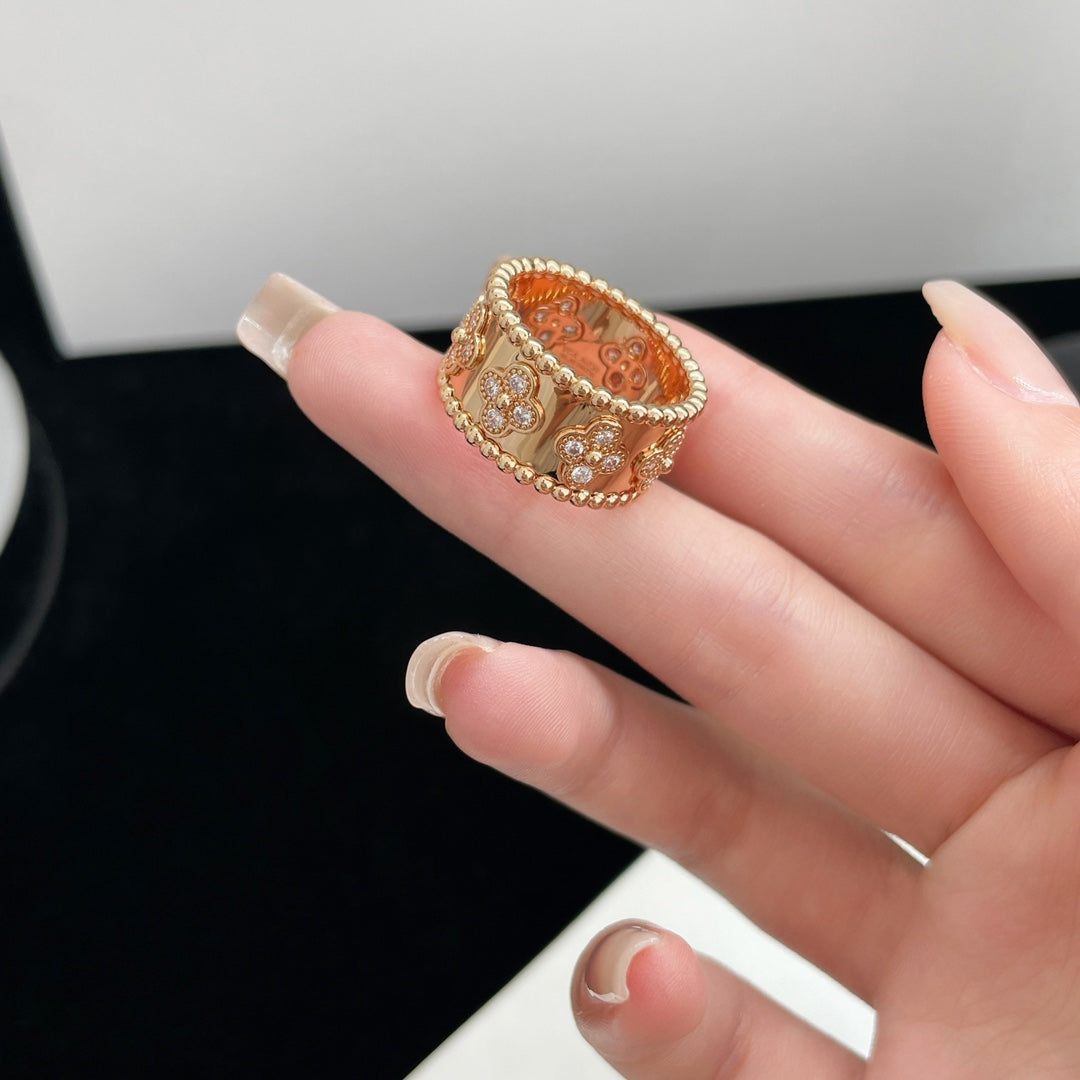 [⭐Clover Jewelry]PERLEE DIAMOND LARGE RING