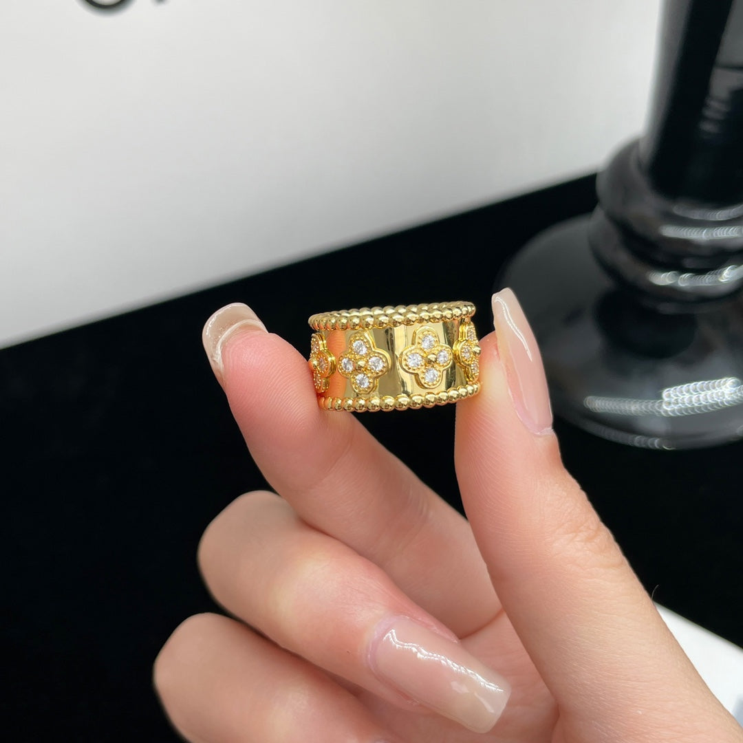 [⭐Clover Jewelry]PERLEE DIAMOND LARGE RING