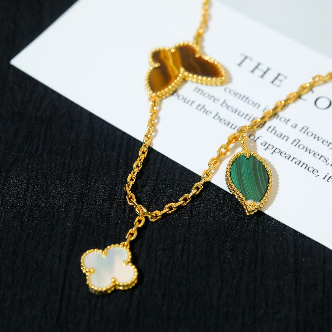 [⭐Clover Jewelry]LUCKY SPRING 5 MOTIF GOLD BRACELET