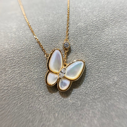 [⭐Clover Jewelry]BUTTERFLY MOP DIAMOND NECKLACE