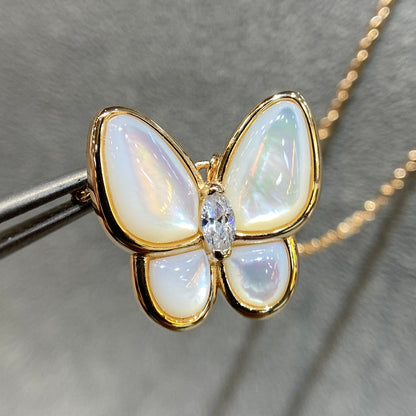 [⭐Clover Jewelry]BUTTERFLY MOP DIAMOND NECKLACE