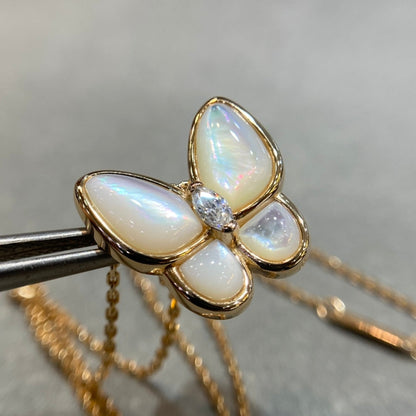 [⭐Clover Jewelry]BUTTERFLY MOP DIAMOND NECKLACE