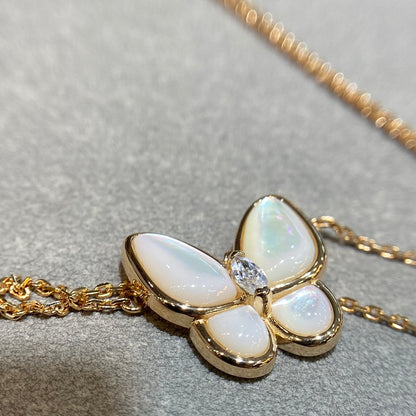 [⭐Clover Jewelry]BUTTERFLY MOP DIAMOND NECKLACE
