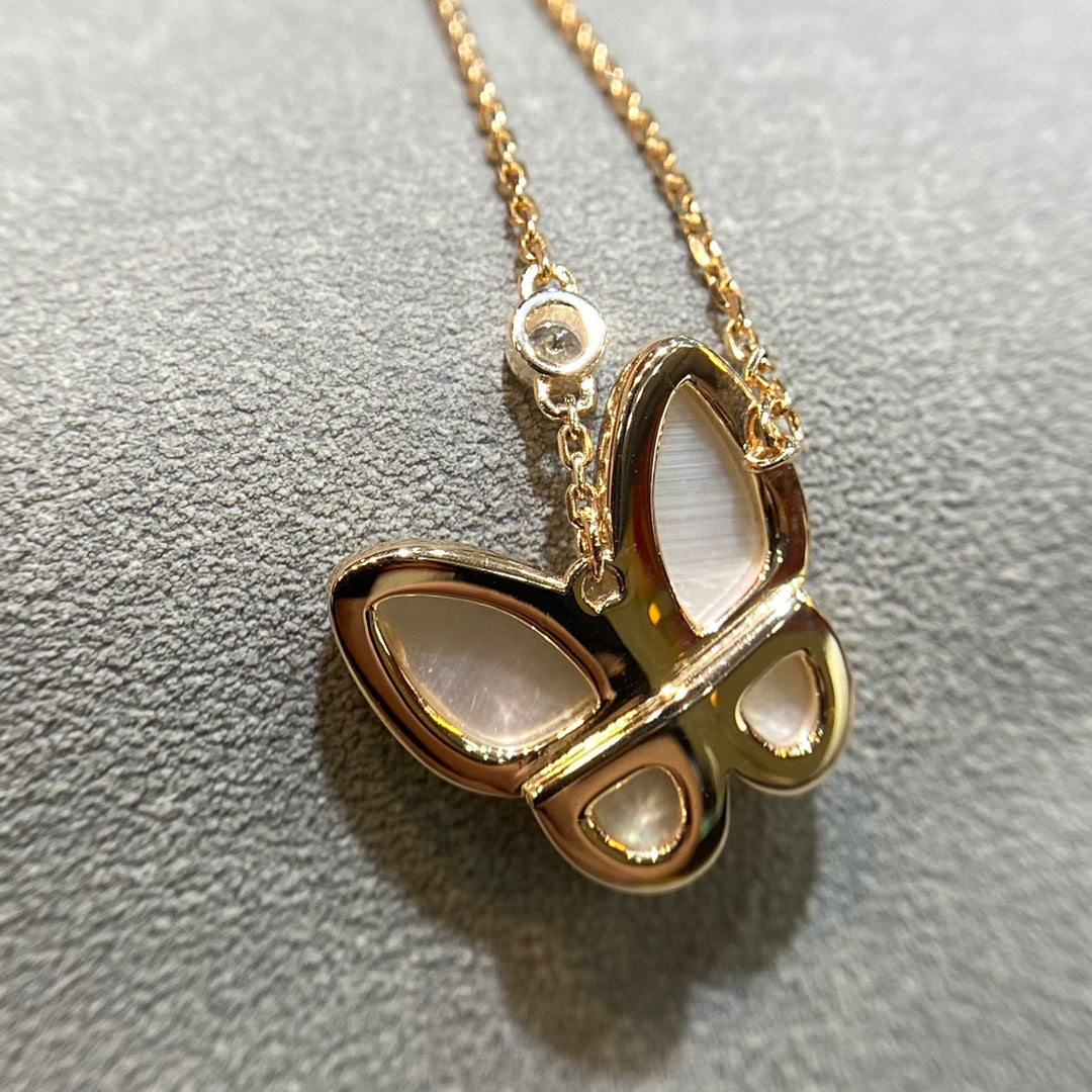 [⭐Clover Jewelry]BUTTERFLY MOP DIAMOND NECKLACE