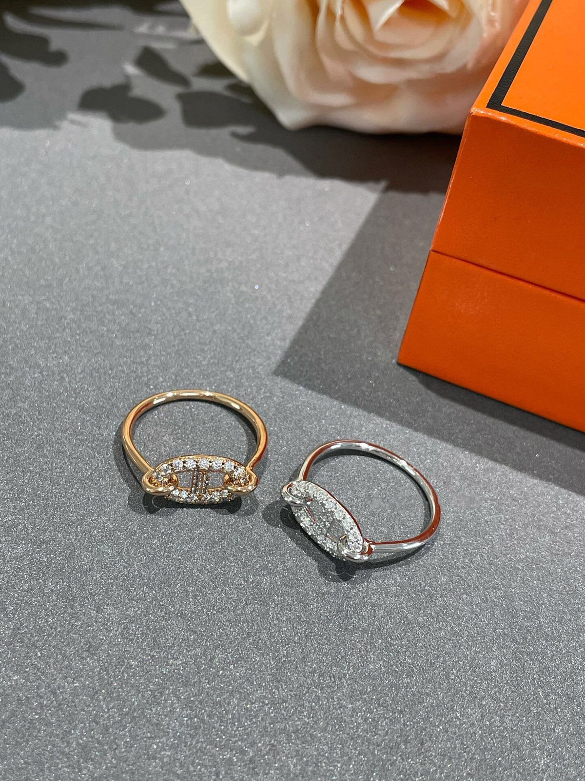 [⭐Clover Jewelry]RONDE SMALL DIAMOND RING