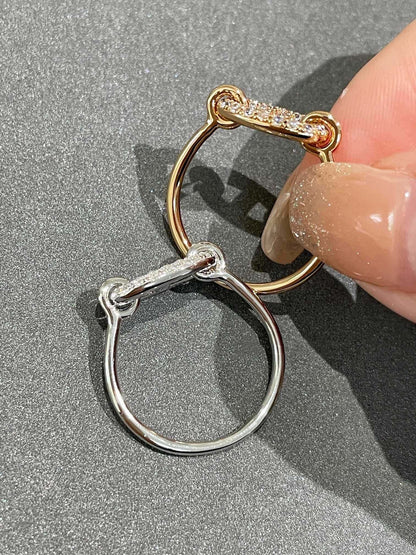 [⭐Clover Jewelry]RONDE SMALL DIAMOND RING