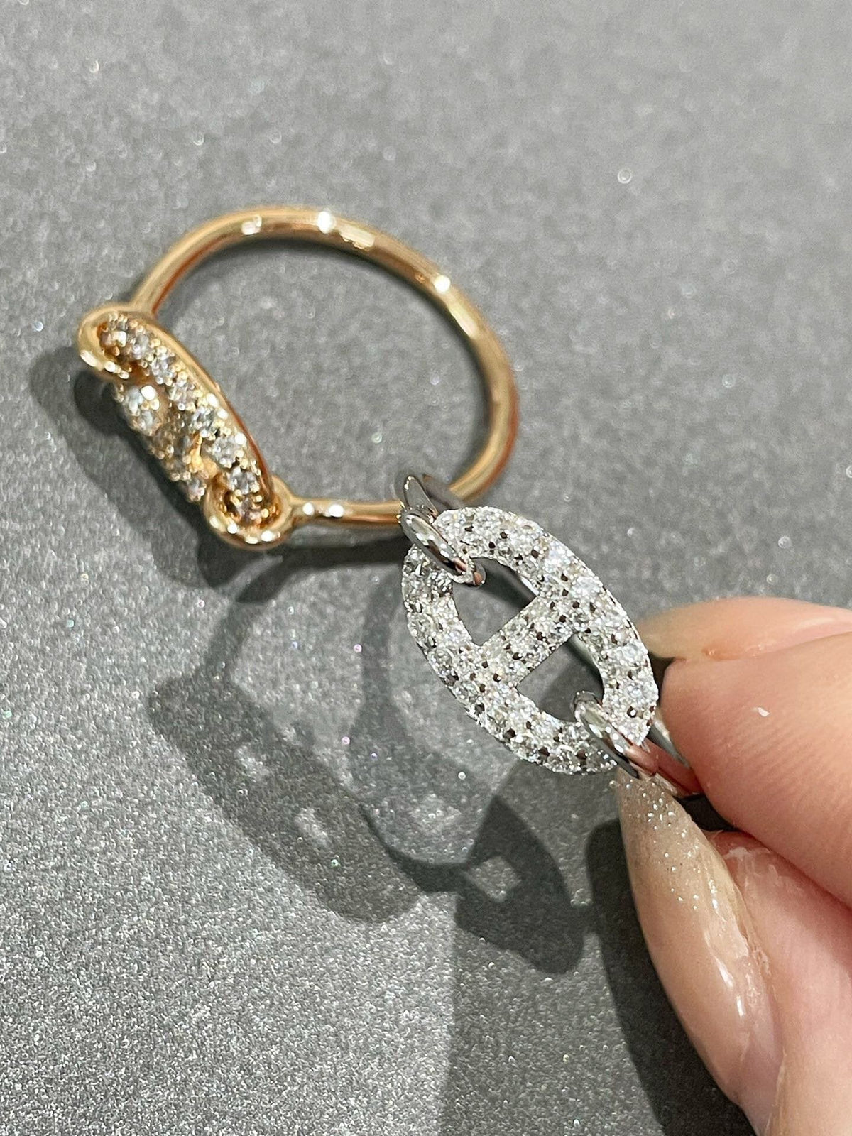 [⭐Clover Jewelry]RONDE SMALL DIAMOND RING