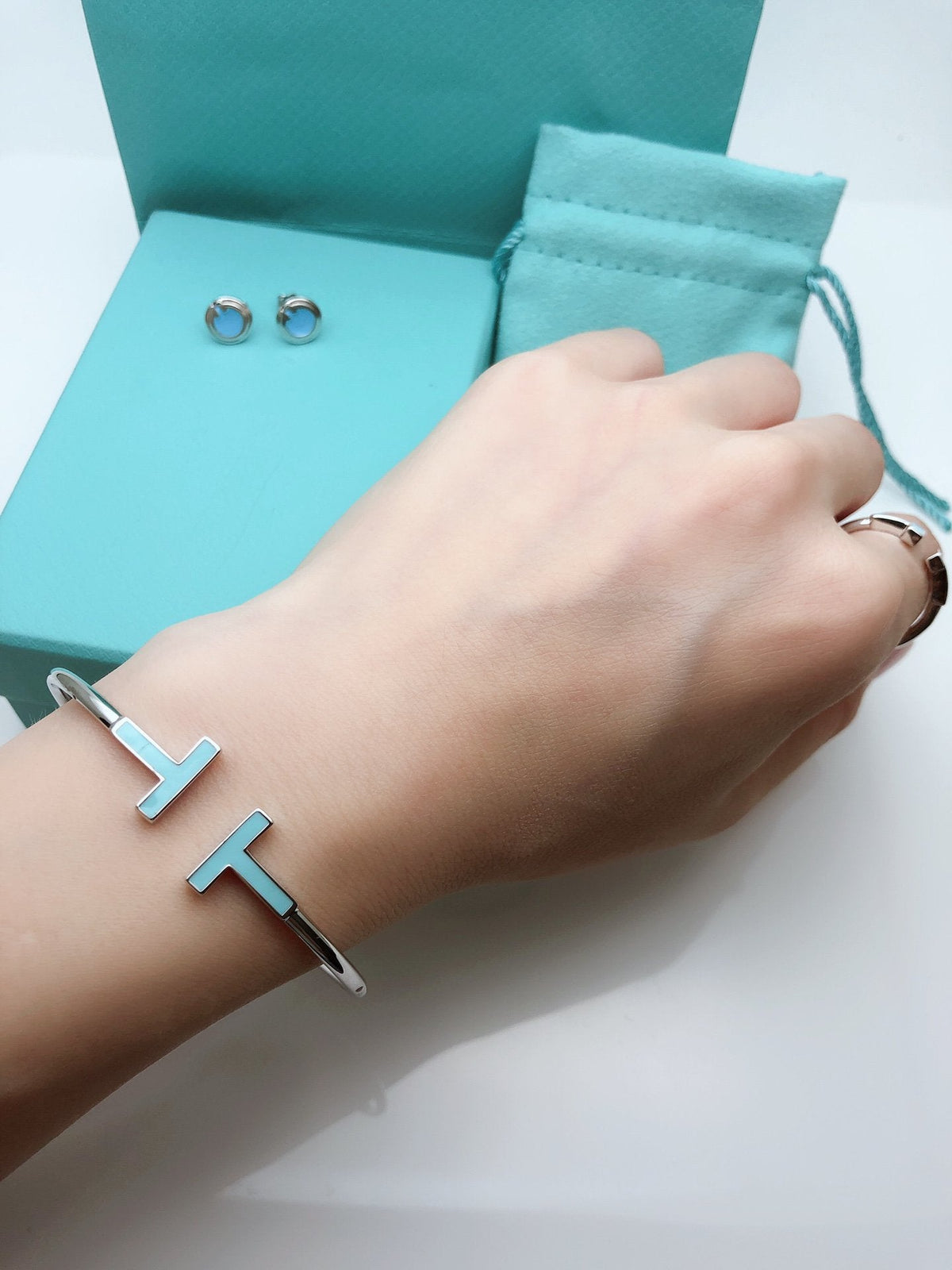 [Clover Jewelry]T SMALL TURQUOISE SILVER RING