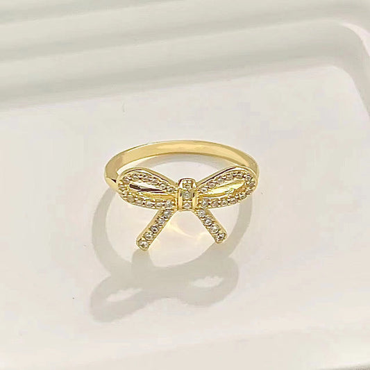 [Clover Jewelry]TWIST BOW RING