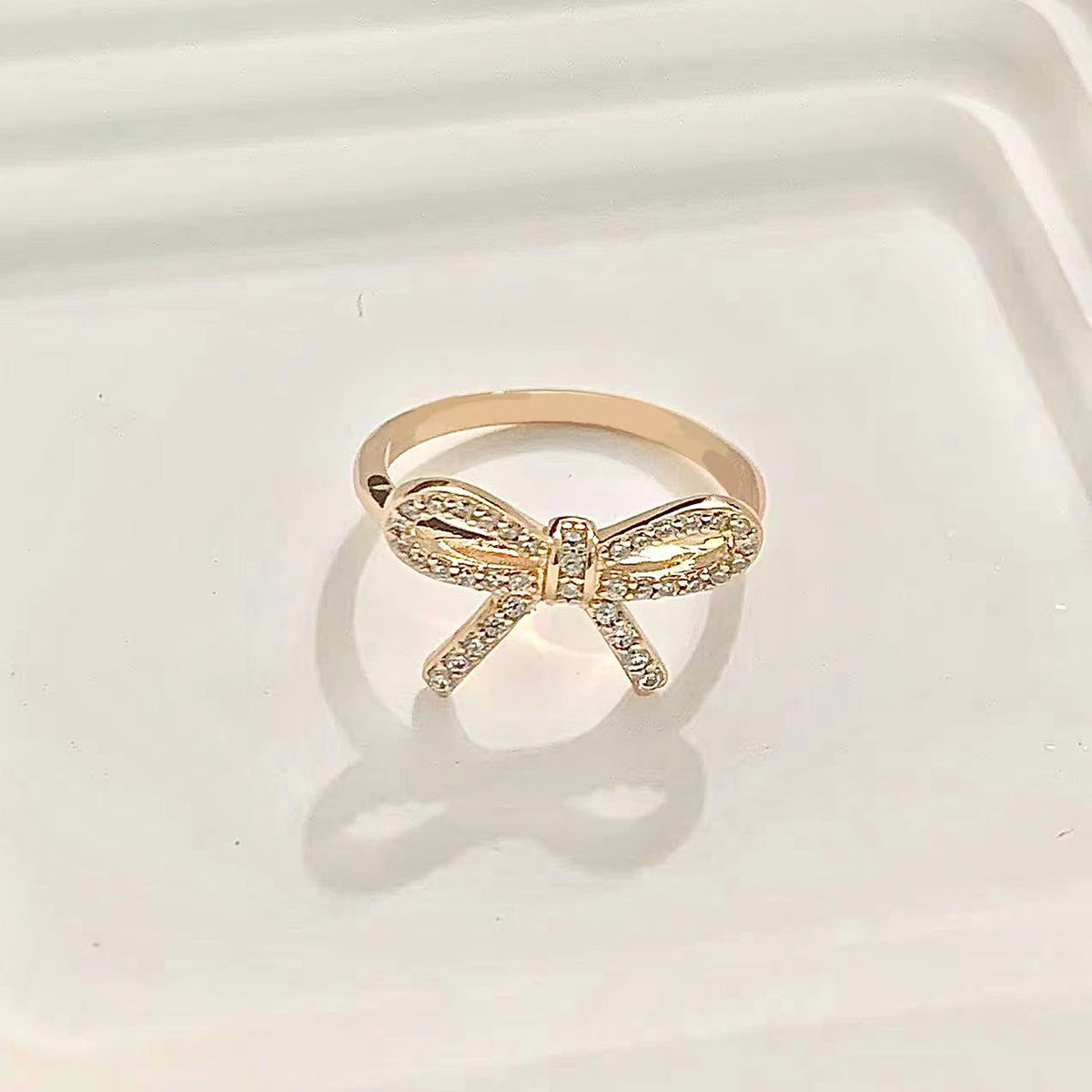 [Clover Jewelry]TWIST BOW RING
