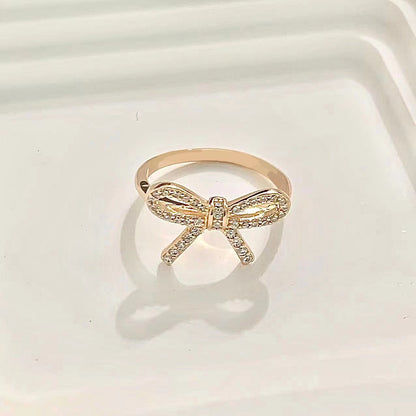 [Clover Jewelry]TWIST BOW RING