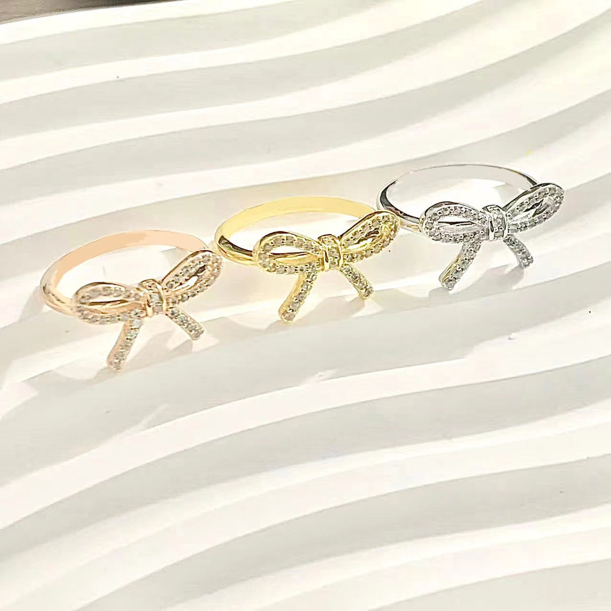 [Clover Jewelry]TWIST BOW RING