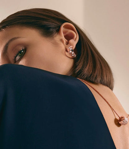 [⭐Clover Jewelry]BEE LOVE DIAMOND HOOP EARRINGS