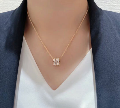 [⭐Clover Jewelry]BEE LOVE DIAMOND PAVED 3 ROW NECKLACE