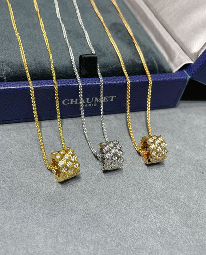 [⭐Clover Jewelry]BEE LOVE DIAMOND PAVED 3 ROW NECKLACE