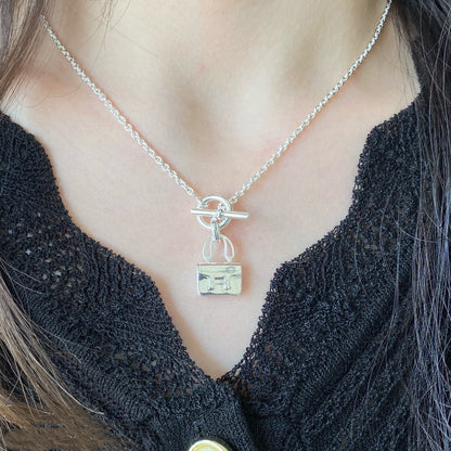 [⭐Clover Jewelry]CONSTANCE PEDANT SILVER NECKLACE