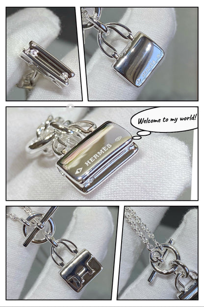[⭐Clover Jewelry]CONSTANCE PEDANT SILVER NECKLACE