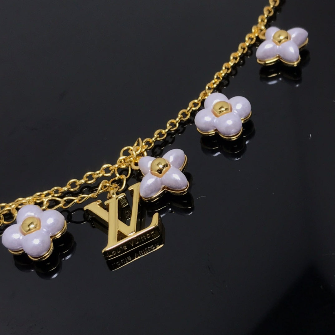 [⭐Clover Jewelry]LOGO 6 MOTIF STAR AND SUN GOLD BRACELET