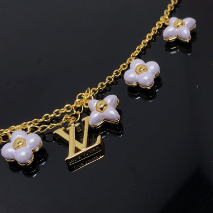 [⭐Clover Jewelry]LOGO 6 MOTIF STAR AND SUN GOLD BRACELET