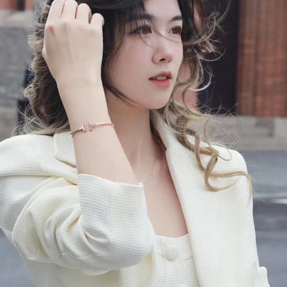 [Clover Jewelry]T PINK GOLD PINK DIAMOND BRACELET