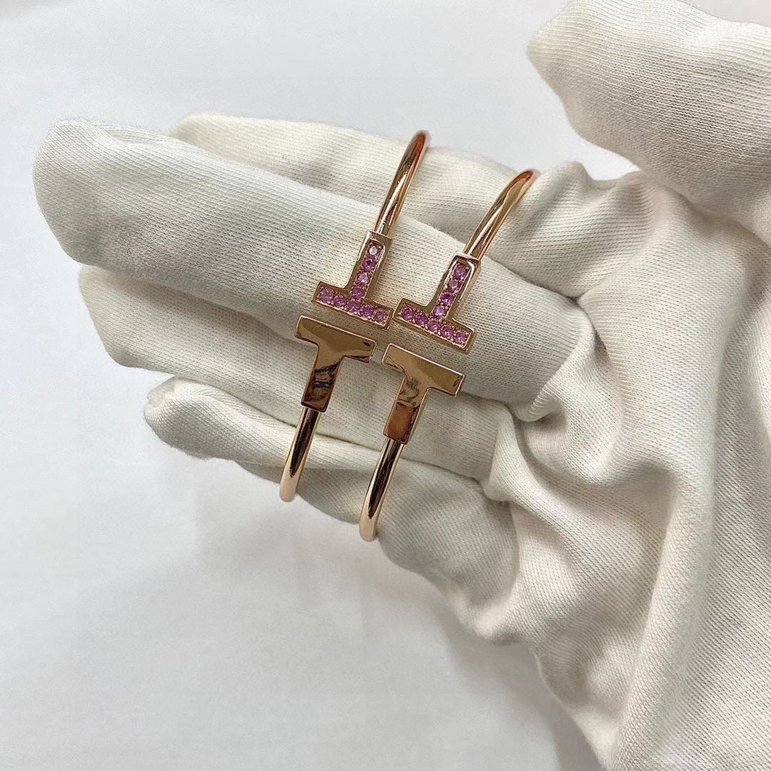 [Clover Jewelry]T PINK GOLD PINK DIAMOND BRACELET