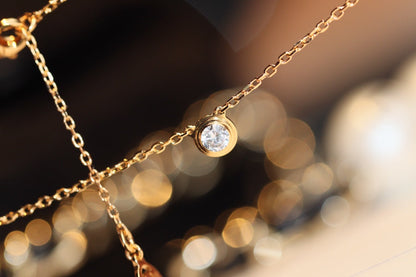 [⭐Clover Jewelry]DAMOUR DIAMOND NECKLACE