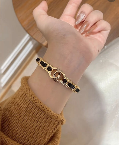 [⭐Clover Jewelry]Double C Open Bangle