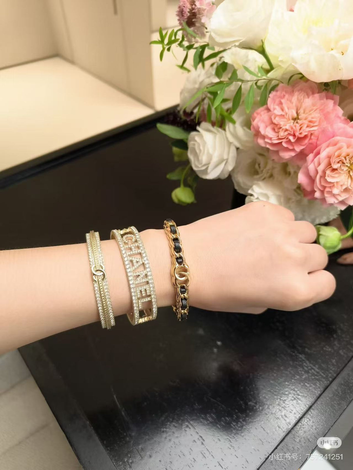 [⭐Clover Jewelry]Double C Open Bangle