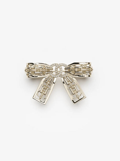 [⭐Clover Jewelry]25K Hollow Bow Brooch