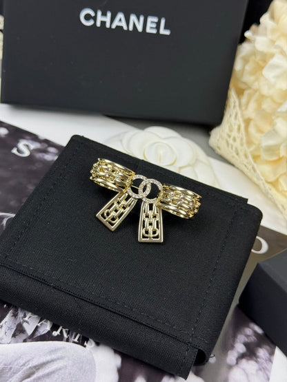 [⭐Clover Jewelry]25K Hollow Bow Brooch