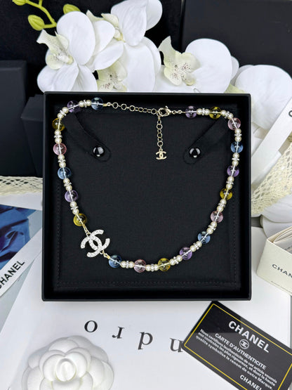 [⭐Clover Jewelry]26C New Spring Collection Colorful Transparent Resin Necklace