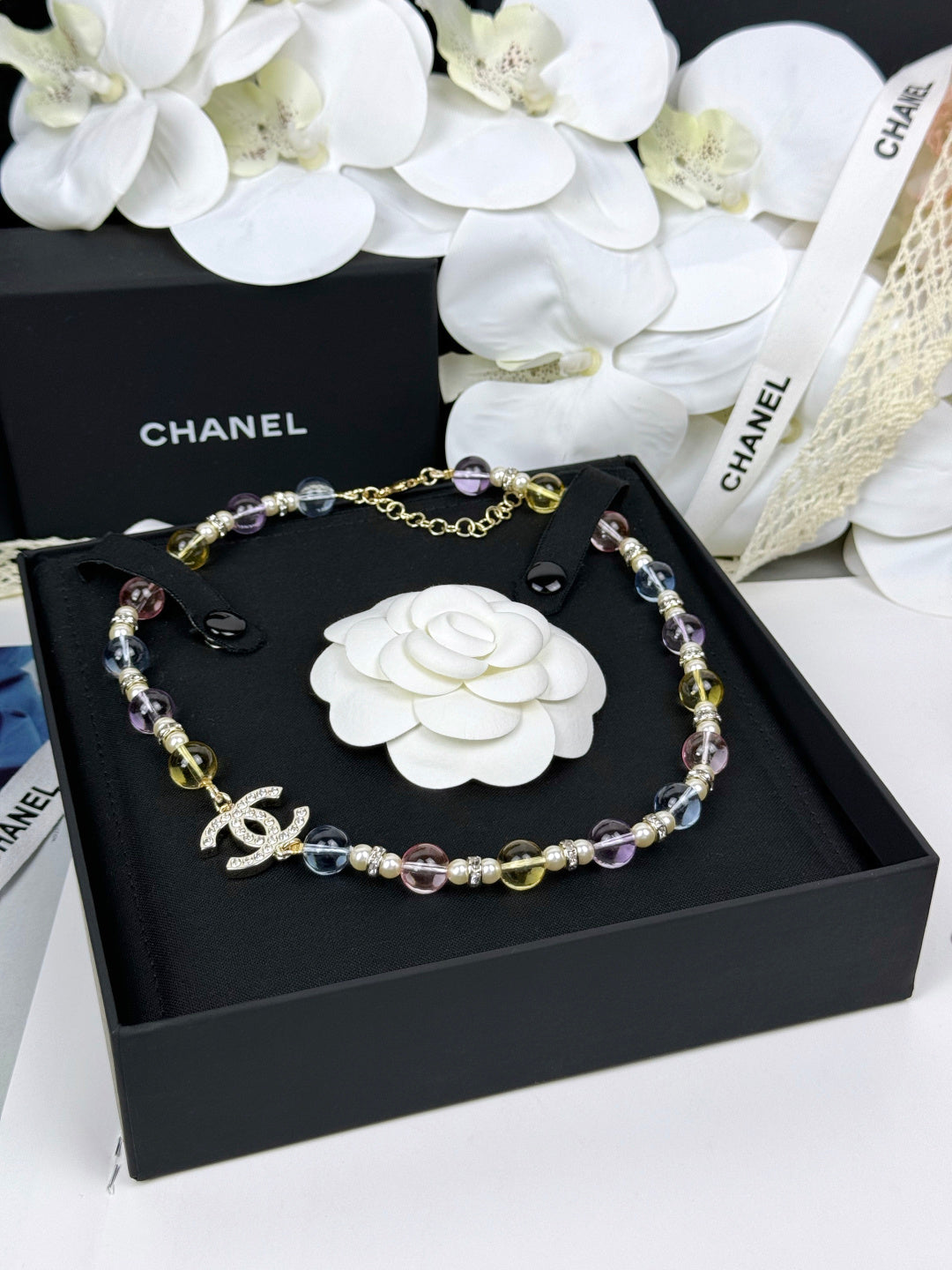 [⭐Clover Jewelry]26C New Spring Collection Colorful Transparent Resin Necklace