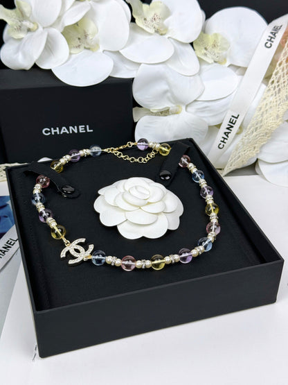 [⭐Clover Jewelry]26C New Spring Collection Colorful Transparent Resin Necklace