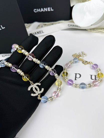 [⭐Clover Jewelry]26C New Spring Collection Colorful Transparent Resin Necklace