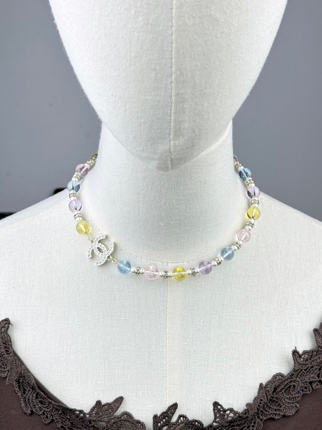 [⭐Clover Jewelry]26C New Spring Collection Colorful Transparent Resin Necklace