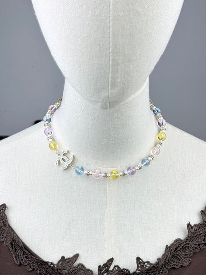 [⭐Clover Jewelry]26C New Spring Collection Colorful Transparent Resin Necklace