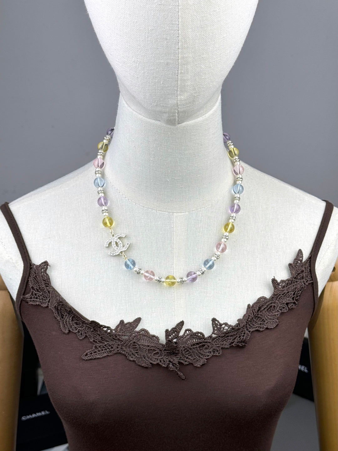 [⭐Clover Jewelry]26C New Spring Collection Colorful Transparent Resin Necklace