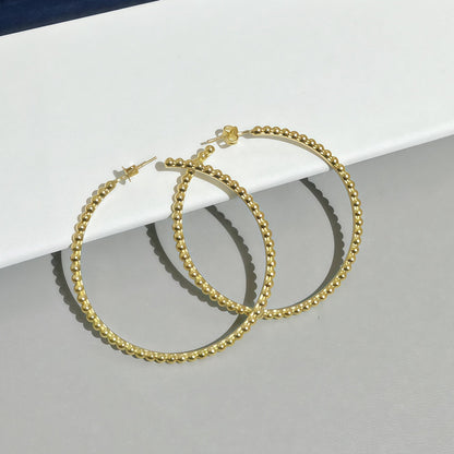 [⭐Clover Jewelry]SMOOTH BEAD STUD EARRINGS