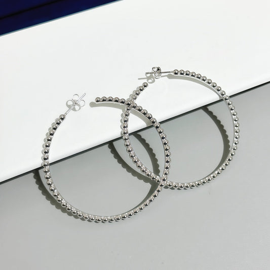 [⭐Clover Jewelry]SMOOTH BEAD STUD EARRINGS