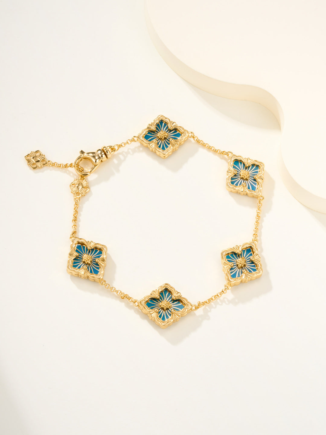 [⭐Clover Jewelry]B.C.L ENAMELED Five-Flower Bracelet（Various Colors)