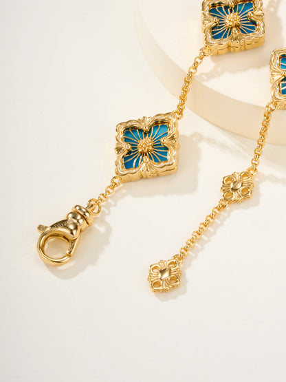 [⭐Clover Jewelry]B.C.L ENAMELED Five-Flower Bracelet（Various Colors)